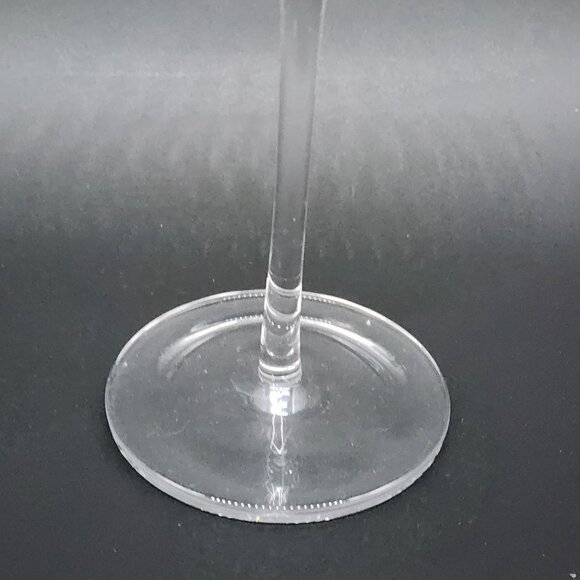 Elegant Clear Glass Candle Holder Tall Stem Design For Home Decor 9" UV Glow - Picture 5 of 8